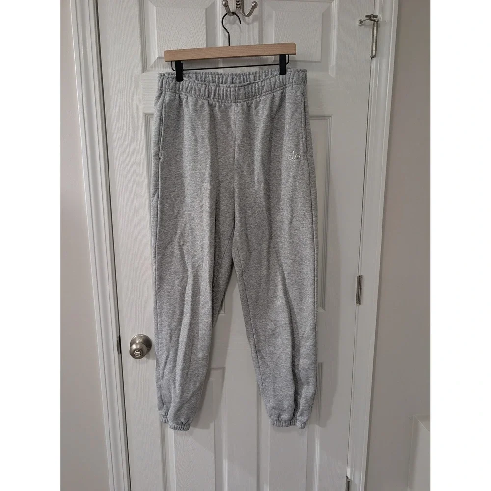 ALO, Accolade Sweatpant Jogger, Wmns Large, Heather Gray, Activewear Athleisure